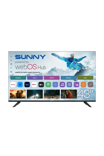 Sunny SN43FMLN-W02S Full HD 43" 109 Ekran Uydu Alıcılı webOS Smart LED TV ürün görseli 1