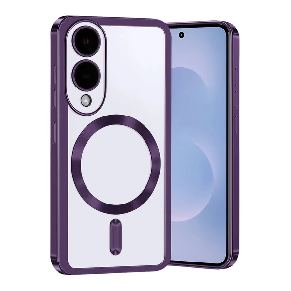 Samsung Galaxy S25 Edge Kross Magneticsafe Kapak - Mor ürün görseli 1