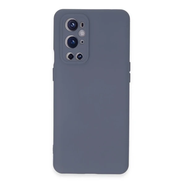 One Plus 9 Pro Kılıf Nano İçi Kadife Silikon - Gri ürün görseli 1