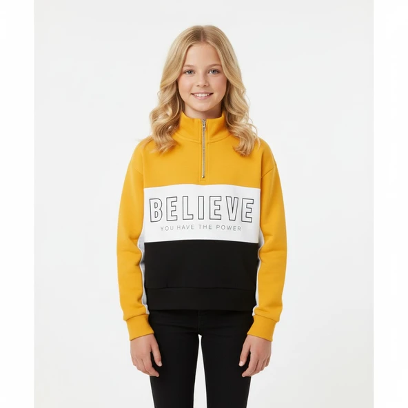 Believe Kız Çocuk Sweatshirt ürün görseli 1