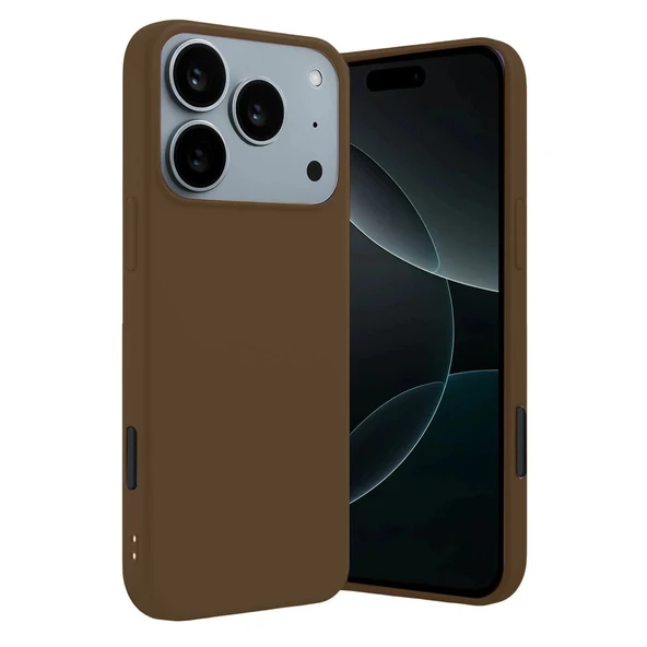 Apple İphone 17 Pro First Silikon - Kahverengi ürün görseli 1