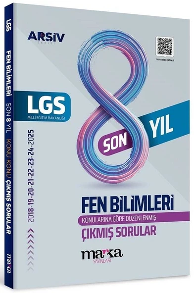 Marka 2026 8. Sınıf LGS Fen Bilimleri Çıkmış Sorular Son 8 Yıl Konularına Göre Çözümlü Arşiv Serisi Marka Yayınları ürün görseli 1