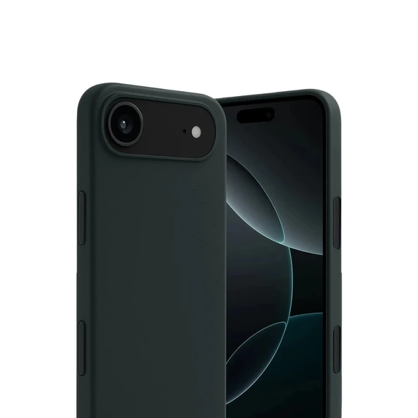 Apple İphone 17 Air First Silikon - Koyu Yeşil - Resim 2
