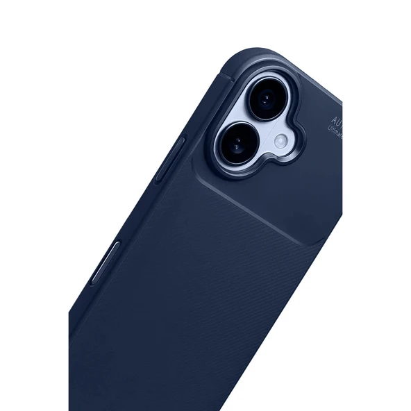 Apple İphone 17 Auto Focus Karbon Kapak - Lacivert - Resim 2