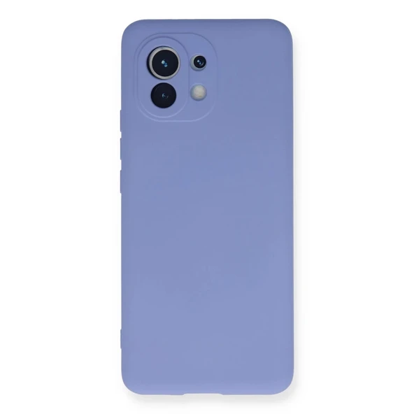Xiaomi Mi 11 Kılıf Nano İçi Kadife Silikon - Lila ürün görseli 1