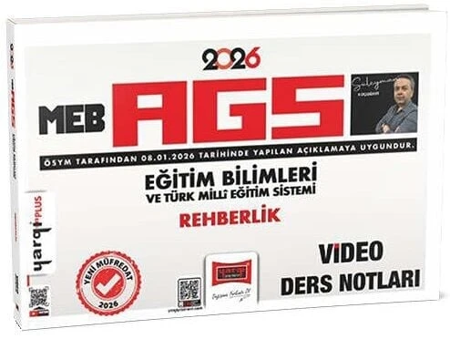 Yargı 2026 MEB-AGS Eğitim Bilimleri Rehberlik Video Ders Notları - Süleyman Koçdemir Yargı Yayınları ürün görseli 1
