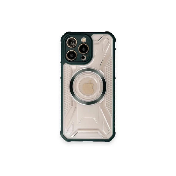 İphone 12 Pro Max Kılıf Prag Magneticsafe Kapak - Koyu Yeşil ürün görseli 1