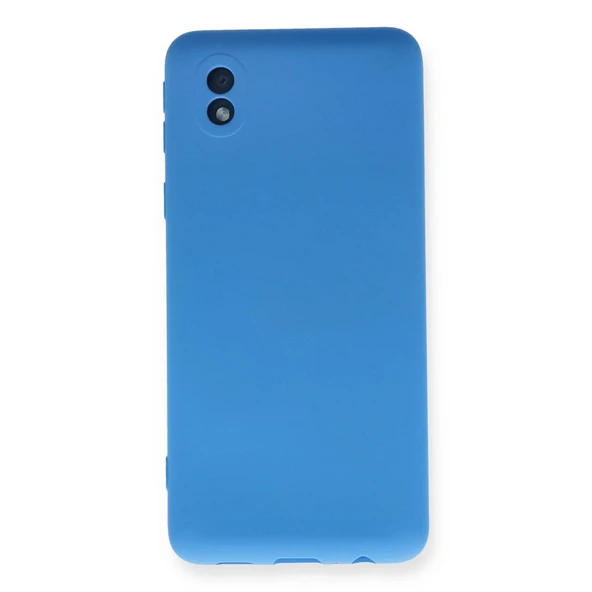 Samsung Galaxy A01 Core Kılıf Nano İçi Kadife Silikon - Mavi ürün görseli 1
