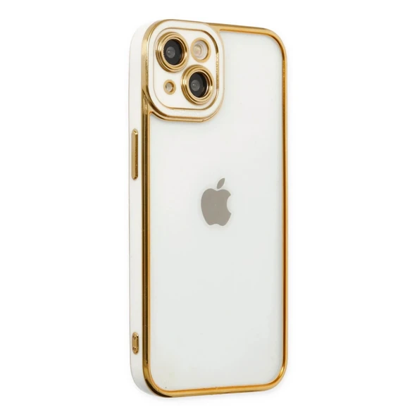 İphone 14 Plus Kılıf Liva Lens Silikon - Beyaz ürün görseli 1