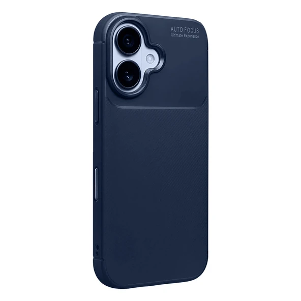 Apple İphone 17 Auto Focus Karbon Kapak - Lacivert - Resim 3