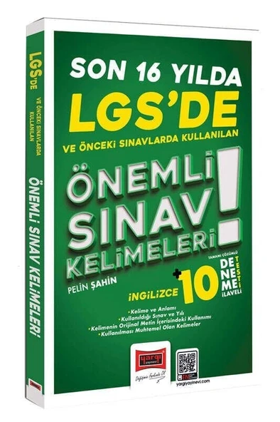 Yargı LGS de Son 16 Yılda Kullanılan Önemli İngilizce Sınav Kelimeleri (10 Deneme İlaveli) Yargı Yayınları ürün görseli 1