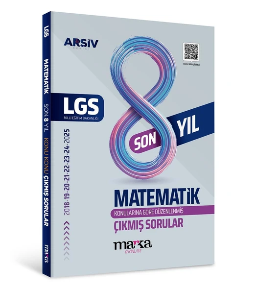 Marka 2026 8. Sınıf LGS Matematik Çıkmış Sorular Son 8 Yıl Konularına Göre Çözümlü Arşiv Serisi Marka Yayınları ürün görseli 1