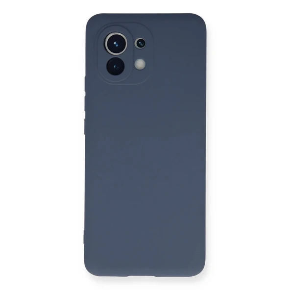 Xiaomi Mi 11 Kılıf Nano İçi Kadife Silikon - Gri ürün görseli 1