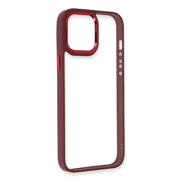 İphone 14 Pro Kılıf Dora Kapak - Kırmızı - Resim 4