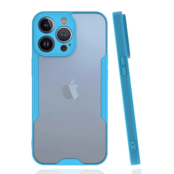 İphone 14 Pro Max Kılıf Platin Silikon - Mavi ürün görseli 1