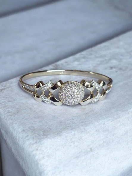 14K GOLD TEK TOP KELEPÇE ürün görseli 1