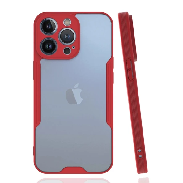 İphone 14 Pro Kılıf Platin Silikon - Kırmızı ürün görseli 1