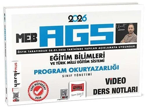 Yargı 2026 MEB-AGS Eğitim Bilimleri Program Okuryazarlığı Sınıf Yönetimi Video Ders Notları - Umut Gürpınar Yargı Yayınları ürün görseli 1