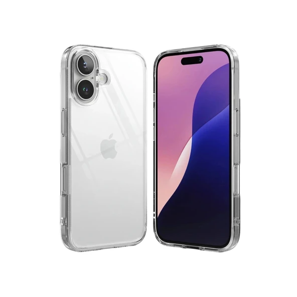 Apple İphone 17 Lüx Şeffaf Silikon - Şeffaf - Resim 2