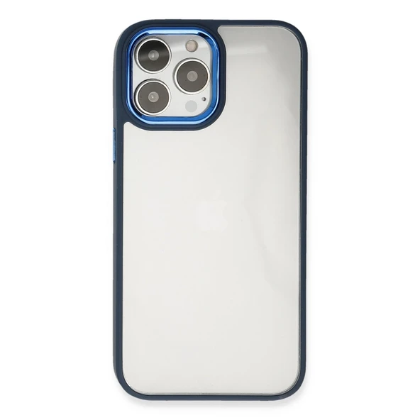 İphone 14 Pro Kılıf Dora Kapak - Mavi - Resim 2