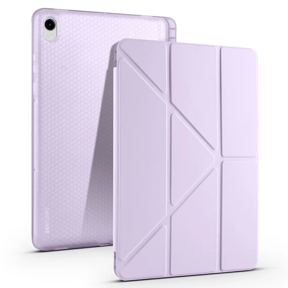 Galaxy Tab S11 Tablet Kılıf Kalem Bölmeli Standlı Lüx Smart Cover ürün görseli 1
