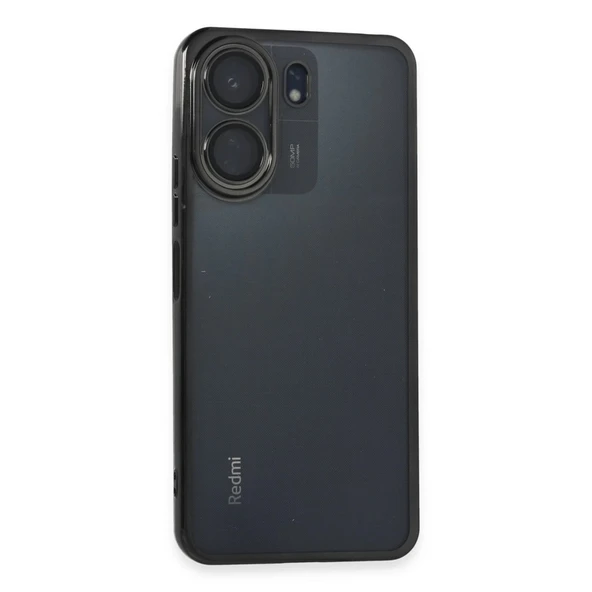 Xiaomi Redmi 13c Kılıf Razer Lensli Silikon - Siyah ürün görseli 1