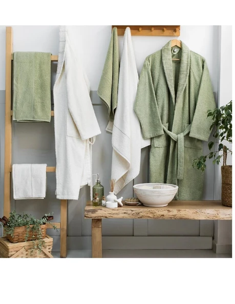 Schafer Home Jadore Banyo Seti 6 Parça-Yeşil - Resim 4