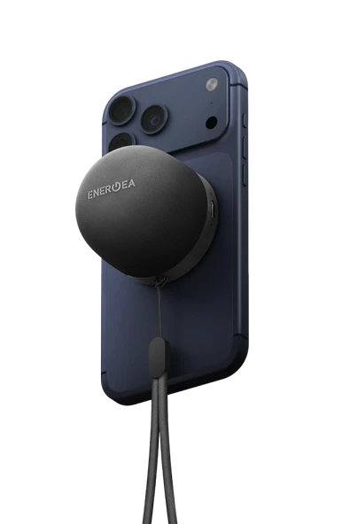 Energea MagAudio Go BT 5.4 Taşınabilir MagSafe Kablosuz Hoparlör - Siyah ürün görseli 1