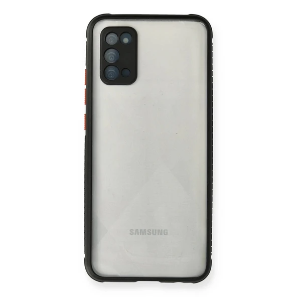 Samsung Galaxy A02s Kılıf Miami Şeffaf Silikon - Siyah ürün görseli 1