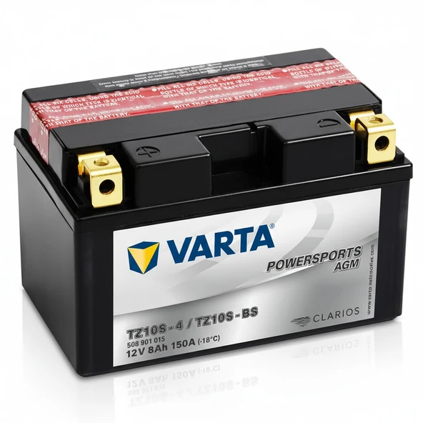 Varta Powersports AGM TTZ10S-BS 12 V 8 Ah 150 CCA Motosiklet Aküsü ürün görseli 1