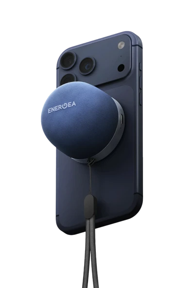 Energea MagAudio Go BT 5.4 Taşınabilir MagSafe Kablosuz Hoparlör - Mavi ürün görseli 1