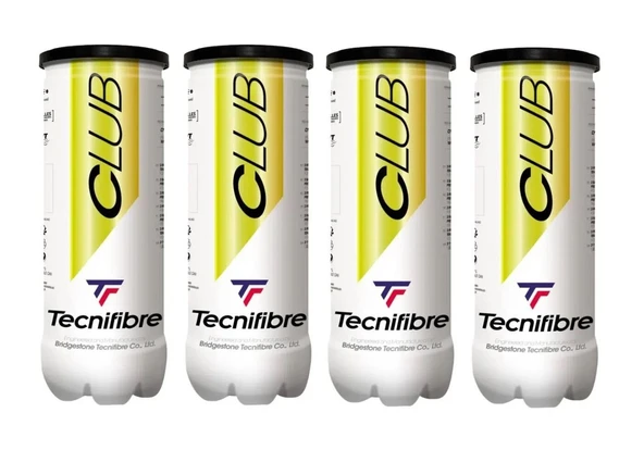 Tecnifibre Club 3'lü 4 Kutu Tenis Topu ürün görseli 1
