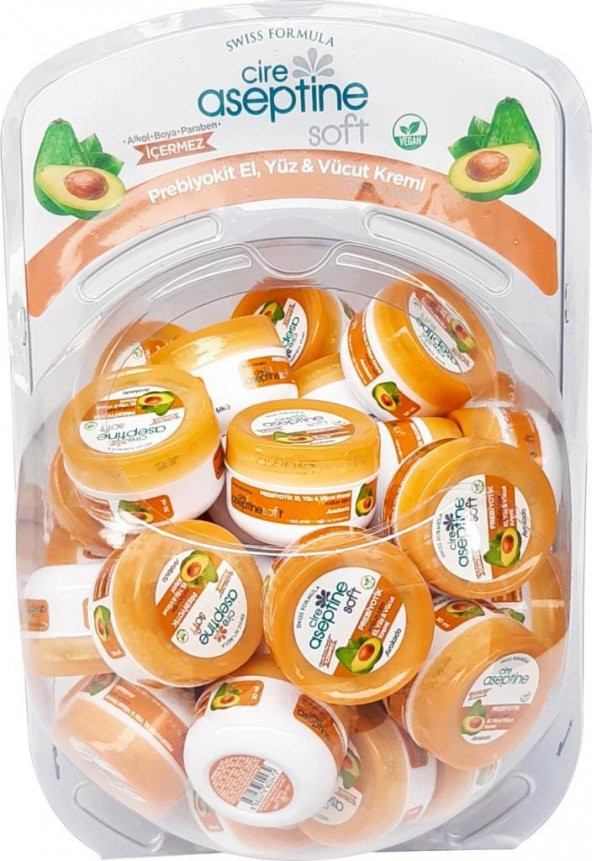 Cire Aseptine Krem 30ml Prebiyotik Avokado 50'li Stand ürün görseli 1