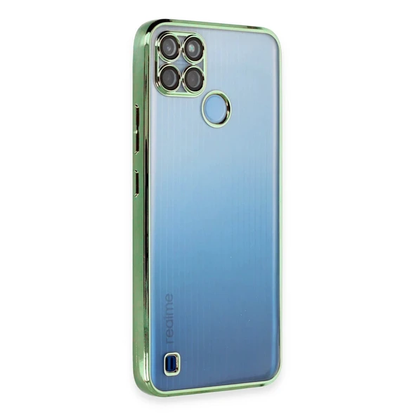 Realme C25y Kılıf Razer Lensli Silikon - Yeşil ürün görseli 1