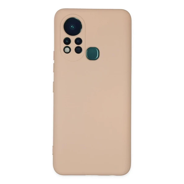 İnfinix Hot 11s Kılıf Nano İçi Kadife Silikon - Pudra ürün görseli 1