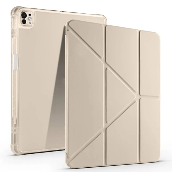 iPad Pro 13 2025 M5 Tablet Kılıf Kalem Bölmeli Standlı Lüx Smart Cover ürün görseli 1
