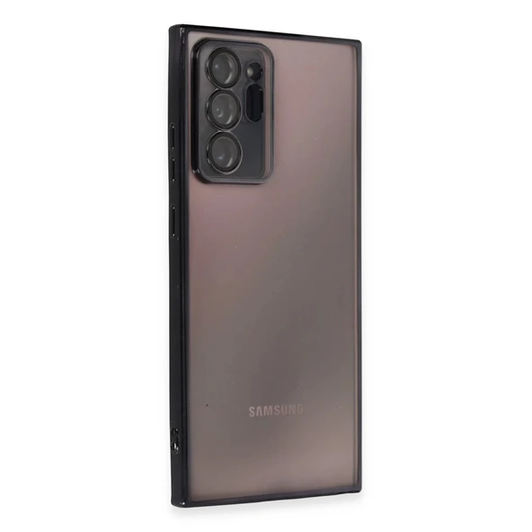 Samsung Galaxy Note 20 Ultra Kılıf Razer Lensli Silikon - Siyah ürün görseli 1