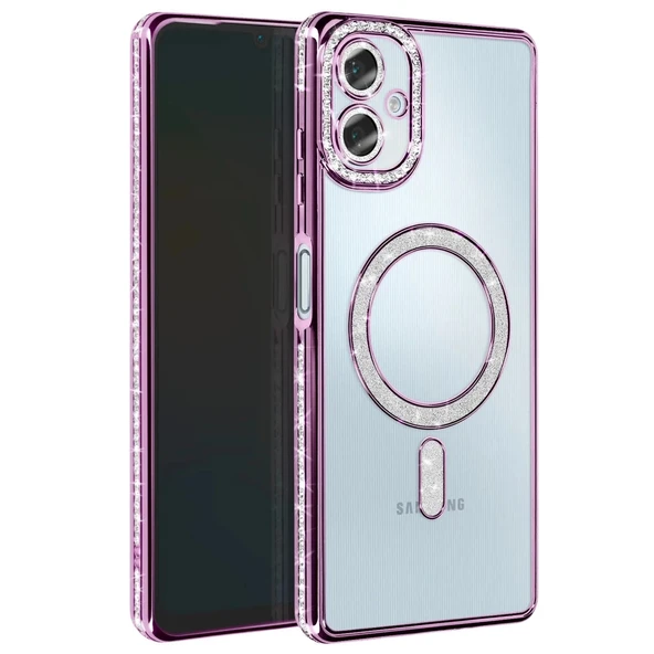 Samsung Galaxy A06 Joke Simli Magneticsafe Kılıf - Derin Mor ürün görseli 1
