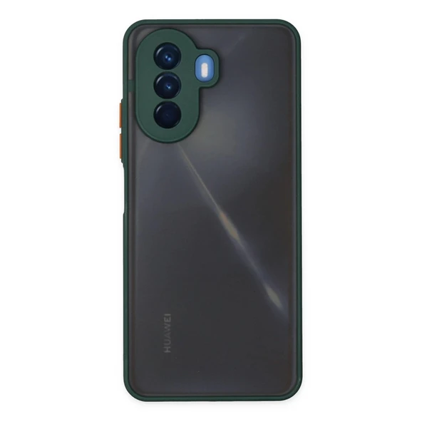Huawei Nova Y70 Kılıf Montreal Silikon Kapak - Yeşil ürün görseli 1