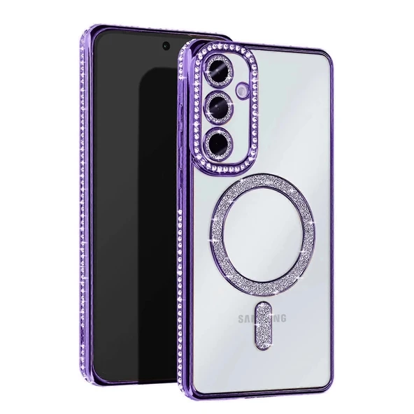 Samsung Galaxy S23 Fe Joke Simli Magneticsafe Kılıf - Derin Mor ürün görseli 1