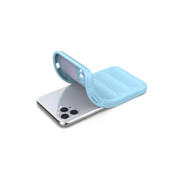 İphone 11 Pro Max Kılıf Optimum Silikon - Sky Blue - Resim 4