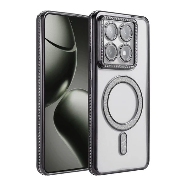 Xiaomi Mi 14t Pro Joke Simli Magneticsafe Kılıf - Siyah ürün görseli 1