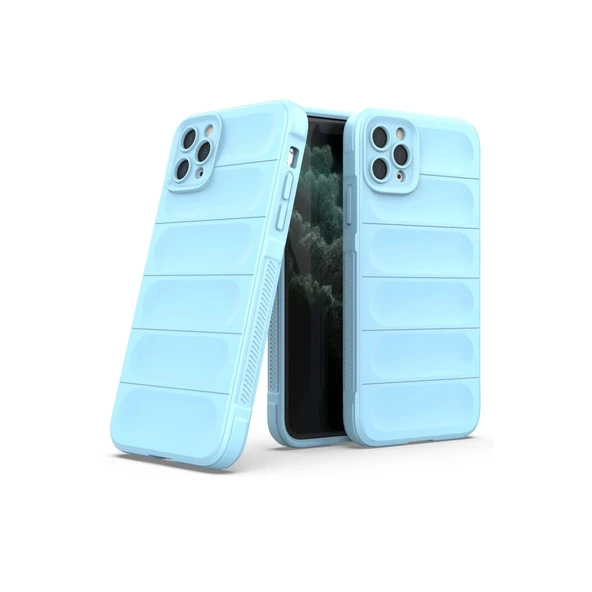 İphone 11 Pro Max Kılıf Optimum Silikon - Sky Blue - Resim 2
