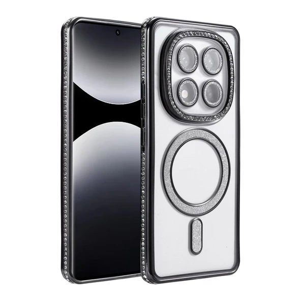 Xiaomi Redmi Note 14 Pro 5g Joke Simli Magneticsafe Kılıf - Siyah ürün görseli 1