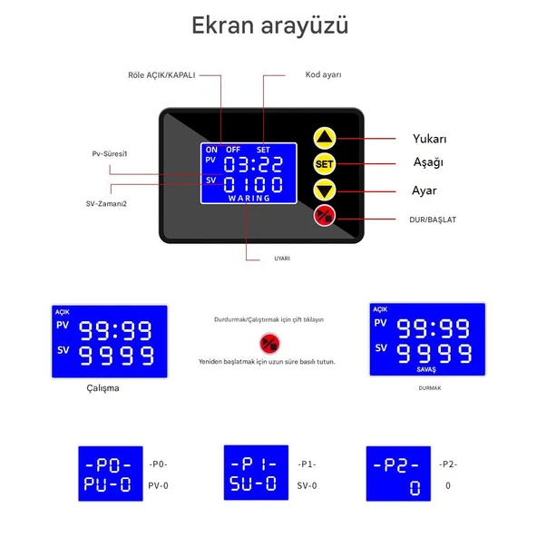 YATE10 G3050 12Volt 20A Zaman Rölesi - Resim 5