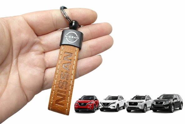 Nissan Uyumlu Suni Deri Anahtarlık – Şık Tasarım, Dayanıklı Kullanım Kahverengi 1 Adet ürün görseli 1
