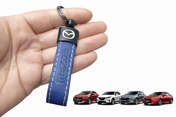 Mazda İle Uyumlu Suni Deri Anahtarlık – Şık Tasarım, Premium Görünüm, Dayanıklı Kullanım Lacivert 1 Adet ürün görseli 1