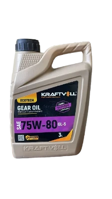 Yag & Antıfırız Sanzıman Ve Disli Yagı Ecotech 75w-80 Gl5 Sentetik 3lt. - Kraftvoll 17014006 ürün görseli 1