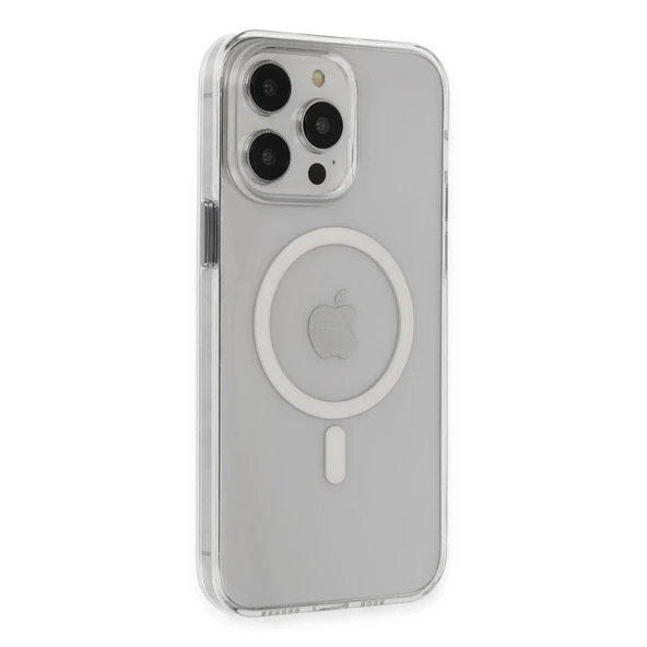 İphone 14 Pro Max Kılıf Tron Şeffaf Magsafe Kapak - Şeffaf ürün görseli 1
