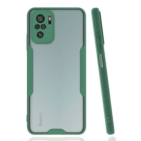 Xiaomi Redmi Note 10 Kılıf Platin Silikon - Yeşil ürün görseli 1
